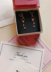 Elegant Rose Gold Drop Earrings