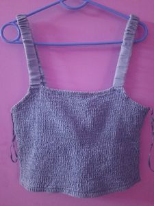 Zudio Smocked Crop Top