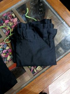 Ready too wear Black Embellished Saree