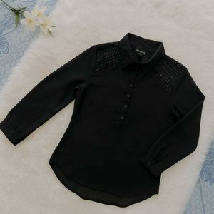 Stanzioni Black Embellished Blouse