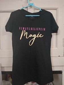 Black Graphic Print T-Shirt