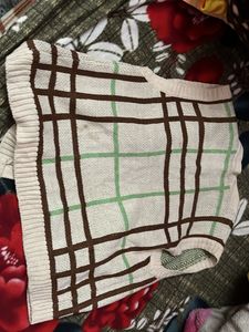 Vintage Plaid Sweater Vest