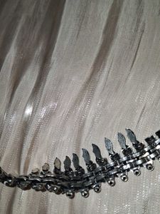 Stylish Silver-Tone Metal Necklace