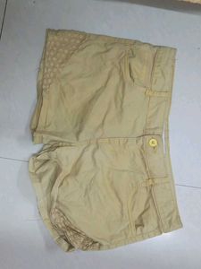 Cute Tan Lace Shorts
