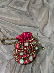 Embroidered Clutch Bag