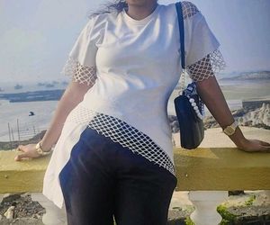 Stylish White Tunic Top with Mesh Detail