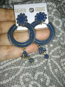 blue Circle earrings