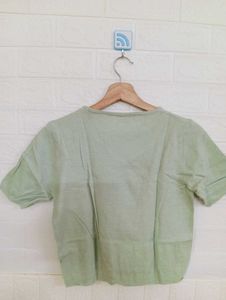 Mint Green V-Neck Tee
