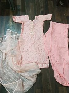 Pink Kurta Set with Dupatta