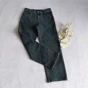 Charcoal Black Denim Jeans 🌺