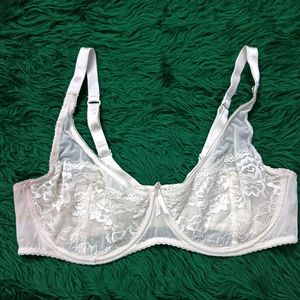 Lace 🫴🎁Trim Bra - White