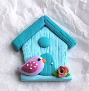 Bird Clay Fridge Magnets