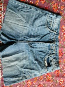 Classic Blue Denim Shorts