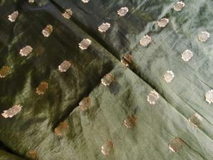 Beautiful Green Saree with Gold Motifs