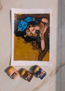 Framed Radha Krishna Painting