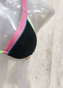 Stylish Colorblock Bikini Top