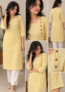 Stylish Yellow  Kurta