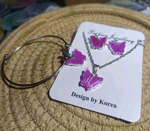 Charming Butterfly Jewelry Set