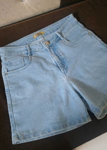 Light Wash Denim Shorts