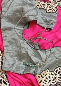 Grey Saree Blouse