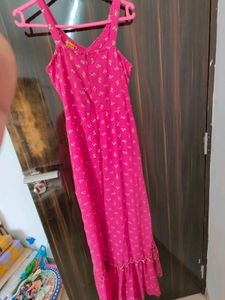 Pink Floral Maxi Jumpsuit
