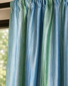 Blue Glace Cotton Curtains (Pack of 1)