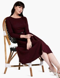Burgundy skater Dress