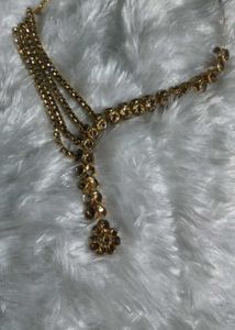 Stunning Gold Necklace with Stones set of 2