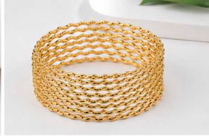 Elegant Gold Plated Twisted Bangles