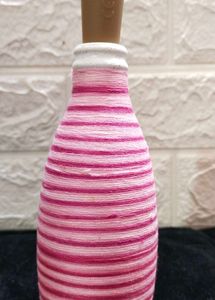 Handmade Threaded Bottle Lamp 🛋️