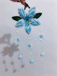 Handmade Blue Flower Hair Clip