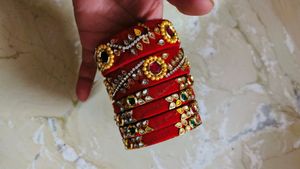 bangles from dhaage...some diamonds came out as seen in pics