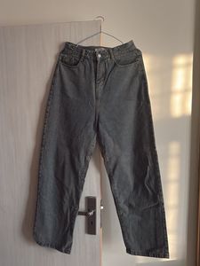wash blue  Wide-Leg Denim Jeans