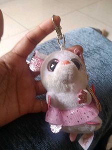 original ty beanie Boos nina ballerina mouse keych