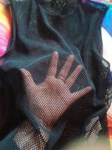 Zara Black Mesh Tank Top