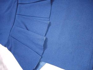 Elegant Navy Blue Peplum Dress