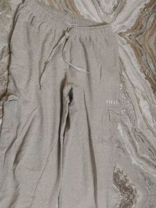 Grey Sweatpants with Drawstring Waist