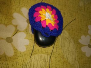 Handmade Crochet headphones Bag Charm