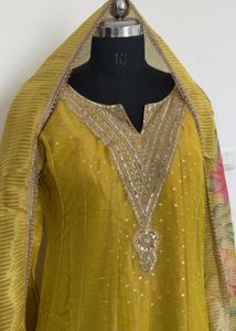 Elegant Yellow Kurta Set with Dupatta