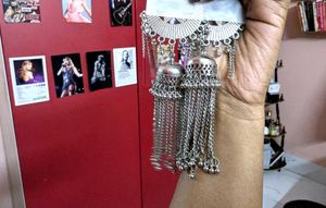 🪞✨Jhumka Earrings with Mirror work 🪞✨