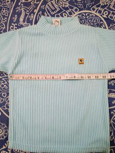 🇳🇿💫🎀winter Baby Blue Ribbed Turtle Neck warmer