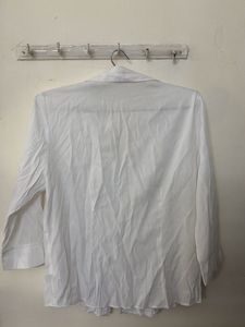 Classic White Button-Up Shirt