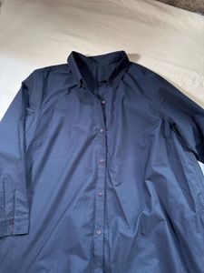 Chic Black Collared Shirt Dress