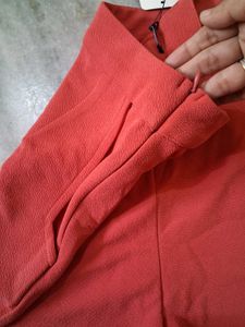 Red High-Waisted Shorts