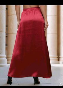 Chic Red Cowl Neck Sleeveless Top