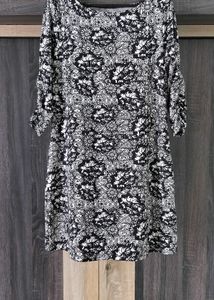 Gray Black Stylish Dress