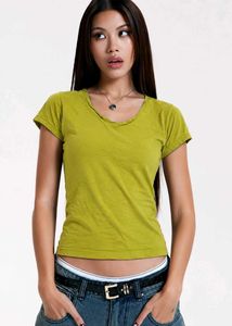 Lime Green Casual T-Shirt