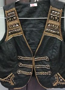 Embellished Black Vest - XL Size