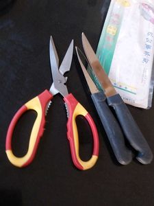 Kitchen Knife and multipupose Scissor Set