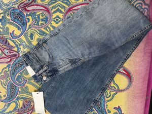 Wide Leg Blue Denim Jeans